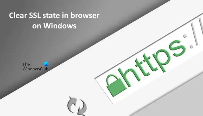 Clear SSL state in browser on Windows