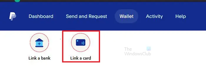 How to add Visa gift card on PayPal - Link a card or link a bank
