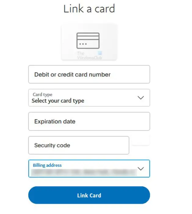 How to add Visa gift card on PayPal - link card info