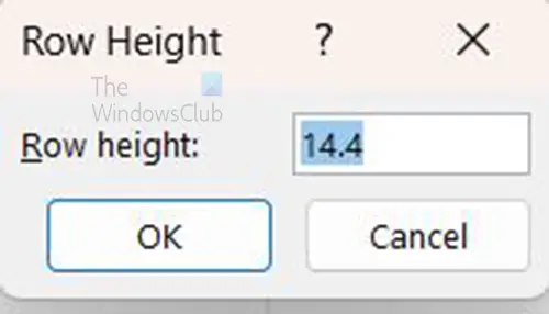 How to make Excel cells fit text - Row height 2