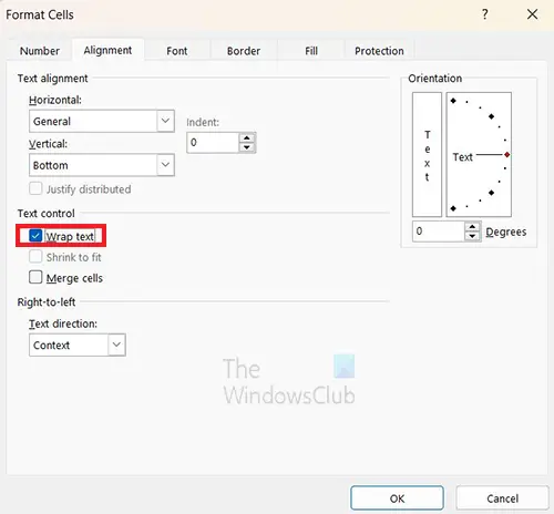 How to make Excel cells fit text - wrap text - format cells - wrap text