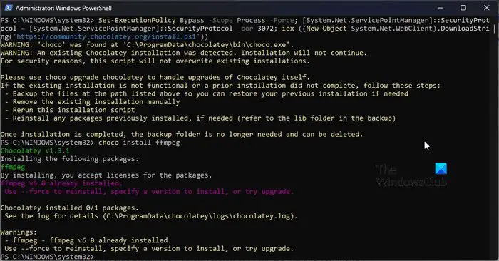 Install FFMPEG Python PIP3
