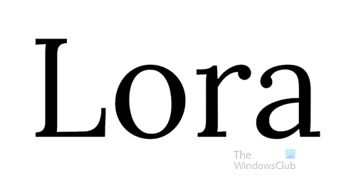 Lora Font