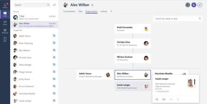 Microsoft Teams Organization