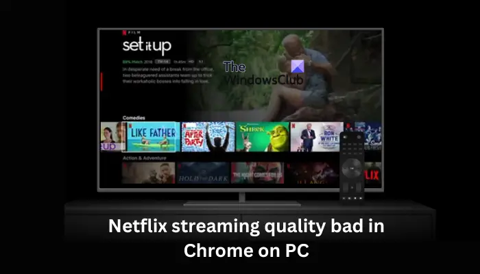 Netflix streaming quality bad in Chrome on PC