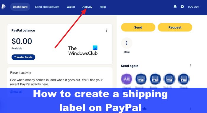 How to create a shipping label on PayPal