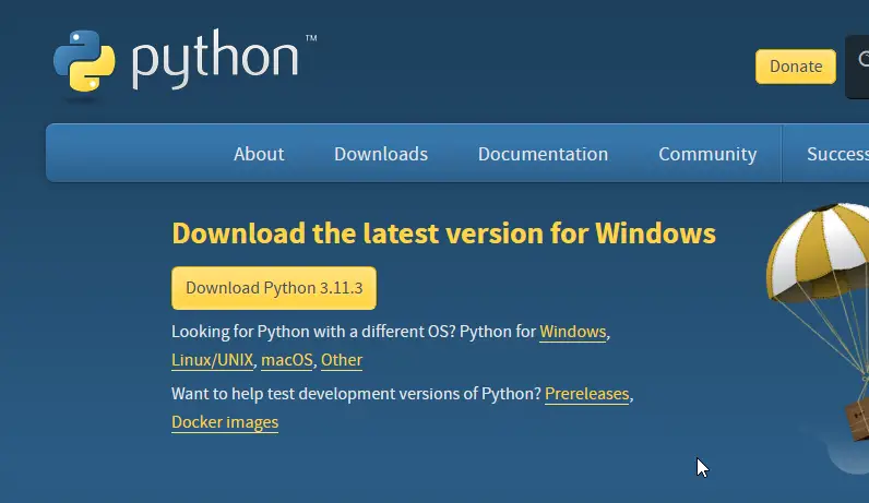 Python website download