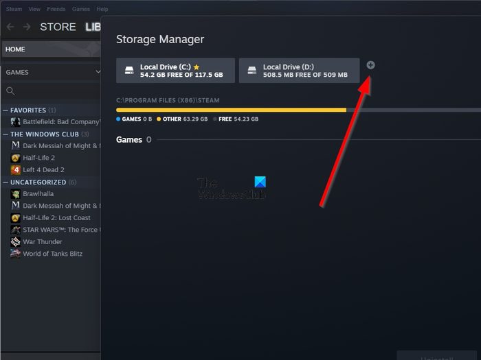 Steam Storage Manager