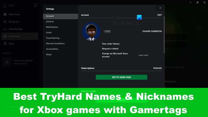 Best TryHard Names & Nicknames for Xbox games with Gamertags