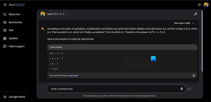 Bard Calculation