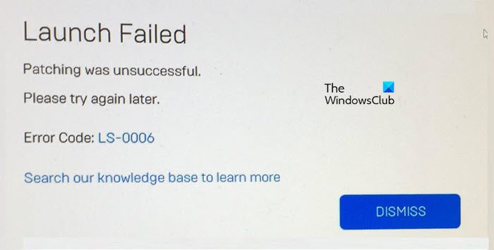 Fix Epic Games error code LS-0003 on Windows 11/10