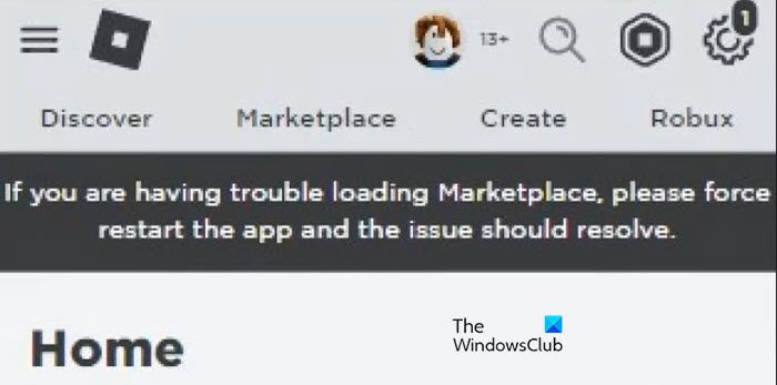 Roblox: If you are having trouble loading Marketplace