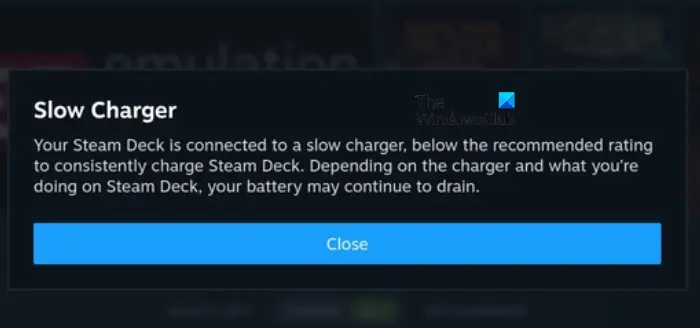 Fix Slow Charger on Steam Deck