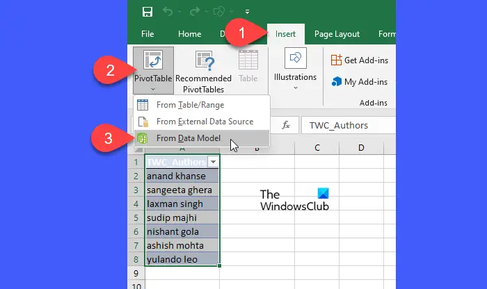 Creating a Pivot Table using Power Pivot