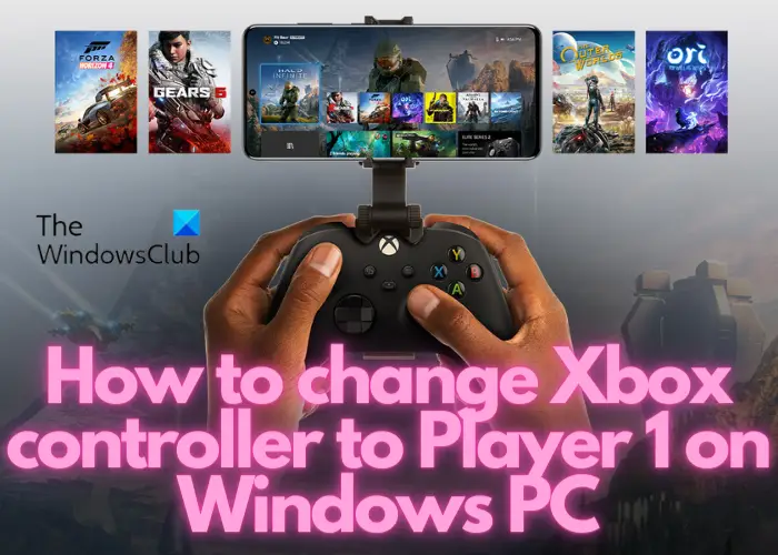how to change Xbox controller to Player 1 on Windows PC