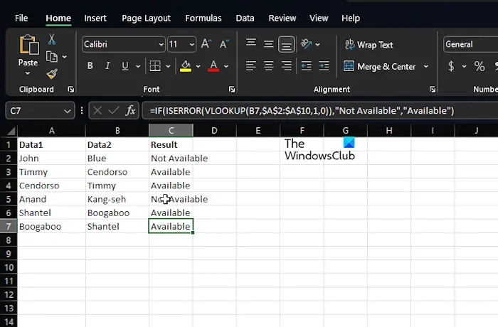 So Vergleichen Sie Zwei Spalten In Excel Mit Sverweis