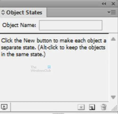 How to create interactive buttons in InDesign - Object States menu
