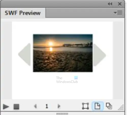 How to create interactive buttons in InDesign - SWF preview window