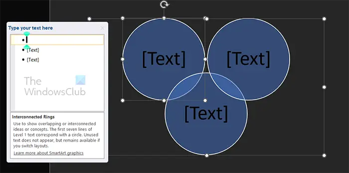 How to draw Venn diagrams in Word - Smartart Venn diagram in document