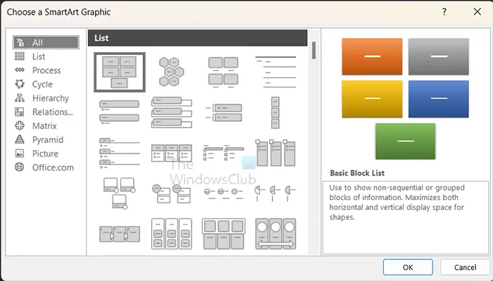 How to draw Venn diagrams in Word - Smartart menu