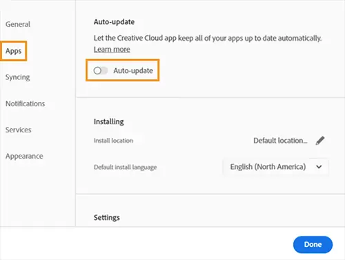 How to install previous versions of Adobe Creative Cloud apps -Retain older - Auto update