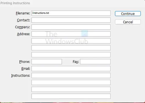 How to package and zip your document in InDesign - Printing instructions