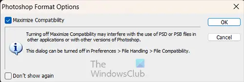How to save Photoshop files in lower version - Photoshop Format Options