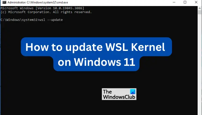 How to update WSL Kernel on Windows 11