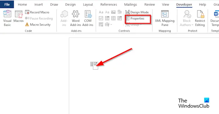 Properties How To Change The Tick In A Check Box In Word