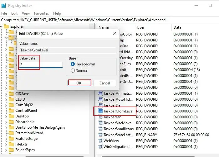 Set-the-Value-of-TaskGlomLevel