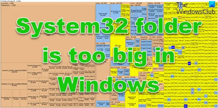System32 folder is too big in Windows
