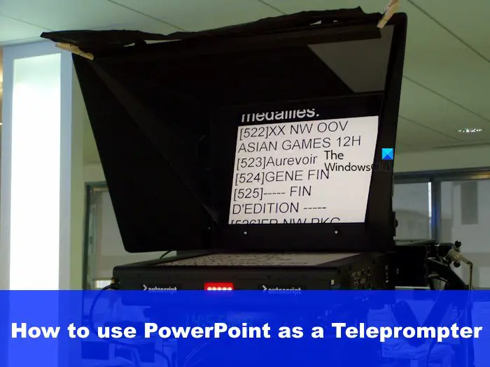 How to use PowerPoint as a Teleprompter