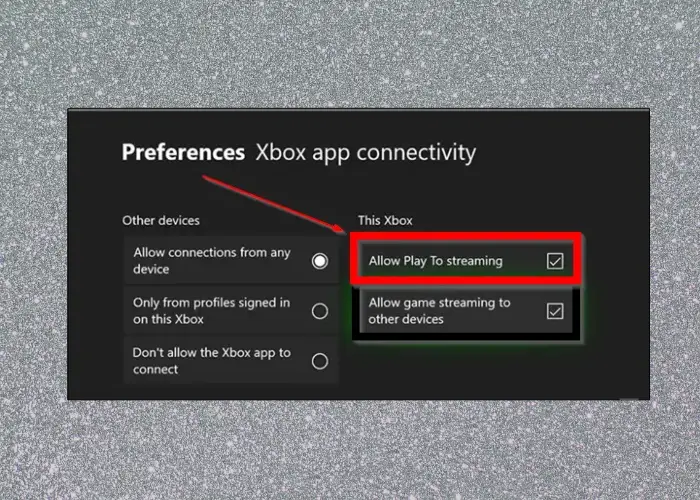 allow play to streaming to stream from Xbox to PC on Windows 11