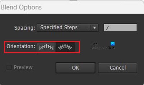 Using blend in Illustrator - Blend tool - Blend options