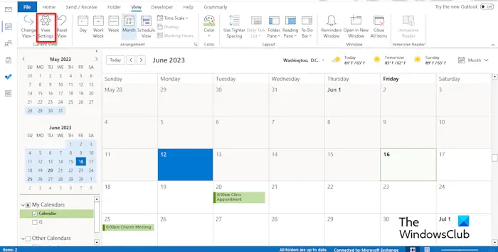 View Settings How To Color Code Outlook Calendar