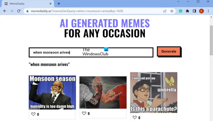 free AI-based Meme Generator