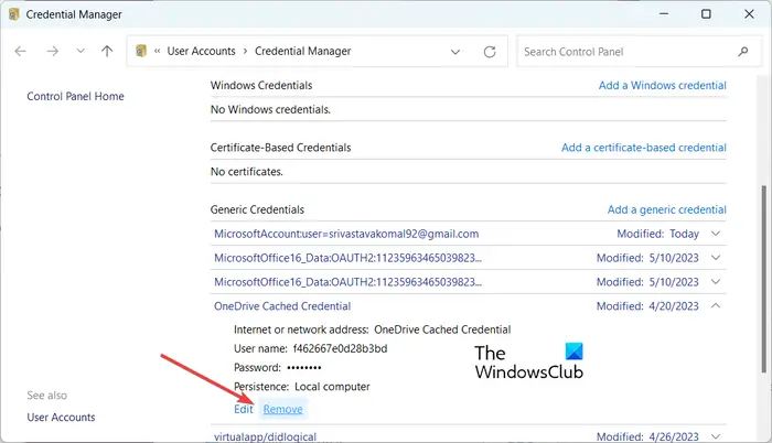Clear Onedrive Cached Credentials