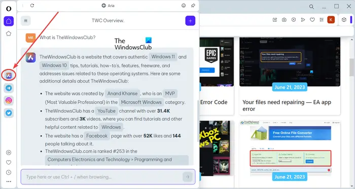 Download Opera One Browser for Windows 10/11: Features discussed