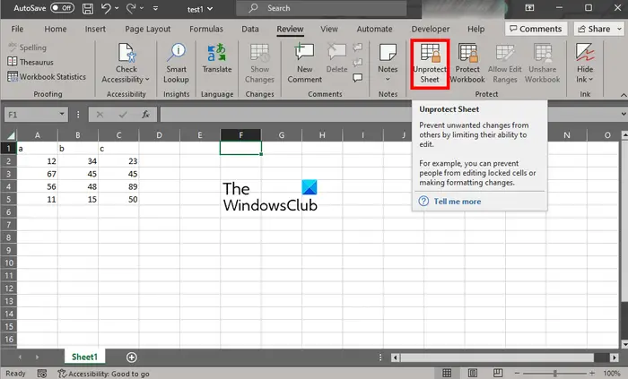 Unlock Grayed Out Menus In Excel Unprotect Sheet