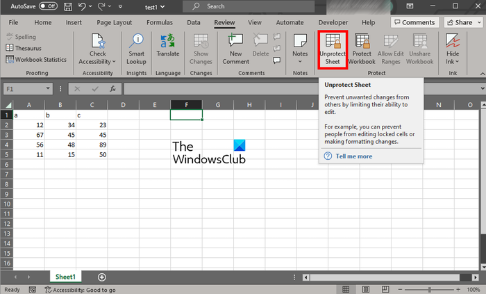 unlock grayed out menus in excel unprotect sheet