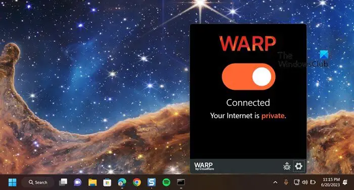 How to use Cloudflare WARP on Windows PC