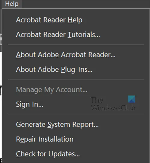 Adobe Fill and Sign not working - Check for updates