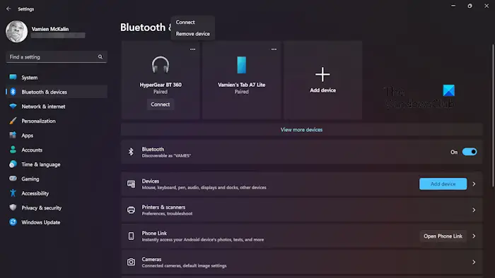Bluetooth Windows 11