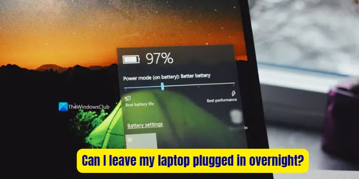 Can I leave my laptop plugged in overnight