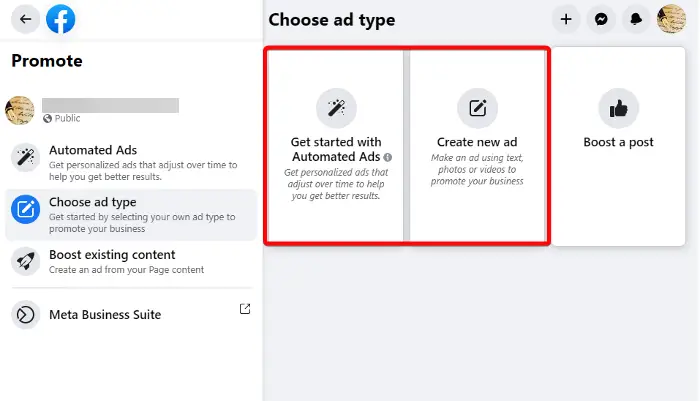 get facebook ad credit