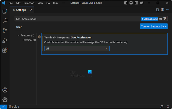 Deaktivieren Sie Die Gpu-Beschleunigung Im Vs-Code