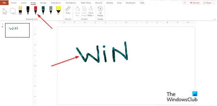 Draw Tab How To Create A Scribble Animation In Powerpoint