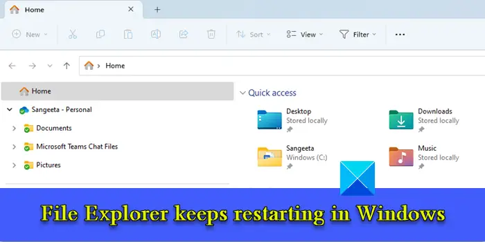 File Explorer به راه اندازی مجدد ادامه می دهد