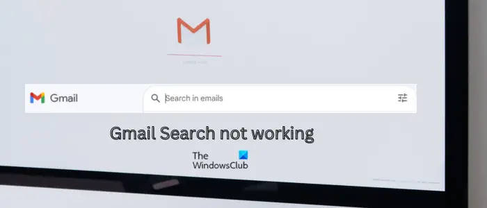 Gmail Search not working on phone or PC