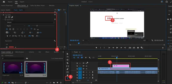 How to add text and text effects in Adobe Premiere Pro